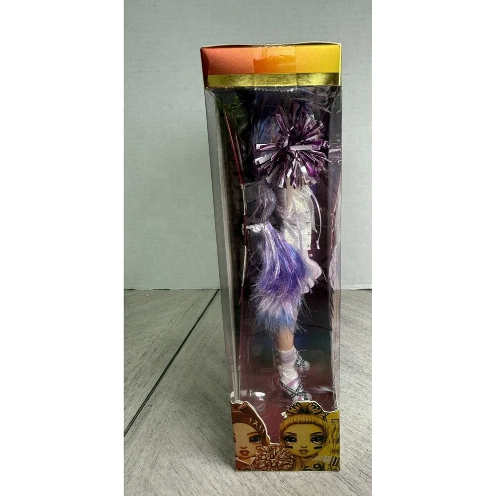 Rainbow High Violet Willow Glam Cheerleader Purple Fashion Doll 10” Brand New